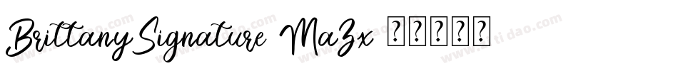 BrittanySignature-MaZx字体转换