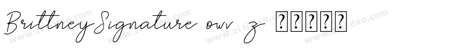 BrittneySignature-owv8z字体转换