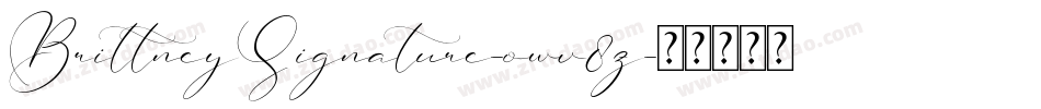 BrittneySignature-owv8z字体转换