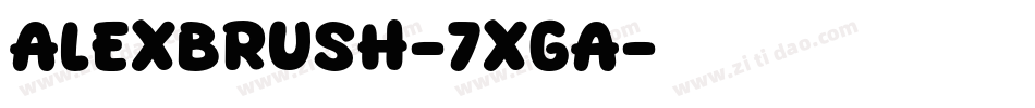 AlexBrush-7XGA字体转换