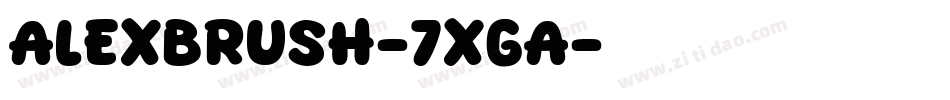 AlexBrush-7XGA字体转换