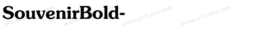 SouvenirBold字体转换