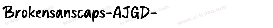 Brokensanscaps-AJGD字体转换
