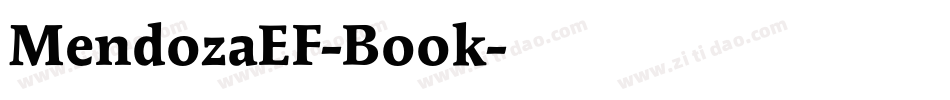 MendozaEF-Book字体转换