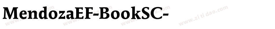 MendozaEF-BookSC字体转换