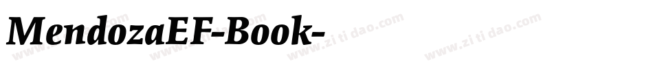 MendozaEF-Book字体转换