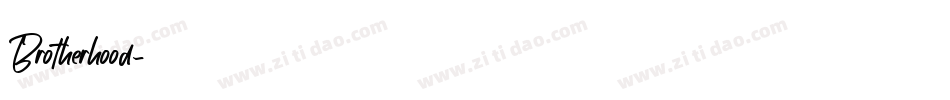 Brotherhood字体转换