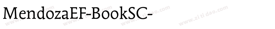 MendozaEF-BookSC字体转换