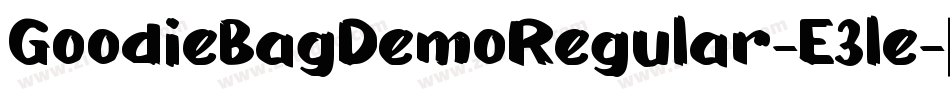 GoodieBagDemoRegular-E3le字体转换