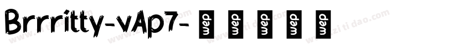 Brrritty-vAp7字体转换