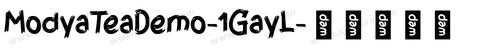 ModyaTeaDemo-1GayL字体转换