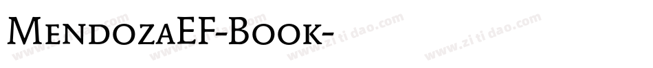 MendozaEF-Book字体转换