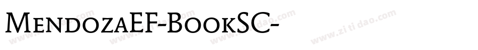 MendozaEF-BookSC字体转换