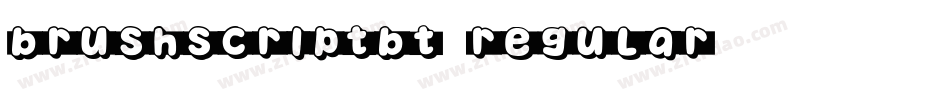 BrushScriptBT-Regular字体转换