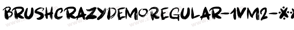 BrushcrazyDemoRegular-1vm2字体转换