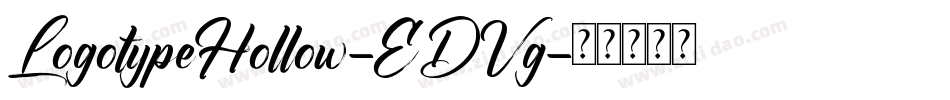 LogotypeHollow-EDVg字体转换