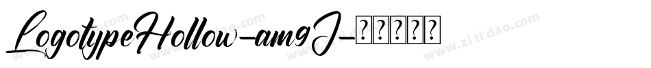 LogotypeHollow-am9J字体转换