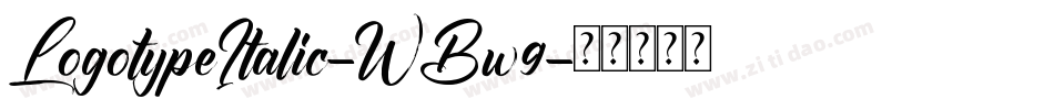 LogotypeItalic-WBw9字体转换