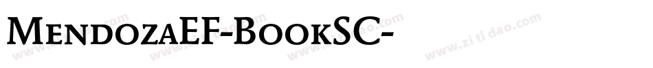 MendozaEF-BookSC字体转换