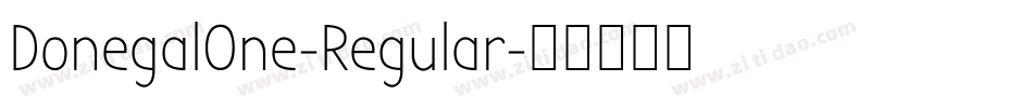 DonegalOne-Regular字体转换
