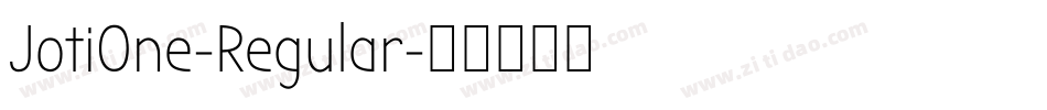 JotiOne-Regular字体转换