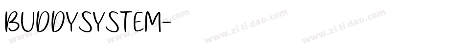 buddysystem字体转换