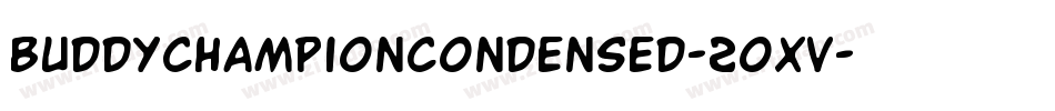 BuddyChampionCondensed-2oxv字体转换
