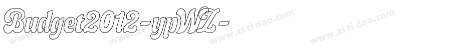 Budget2012-ypWZ字体转换
