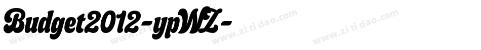 Budget2012-ypWZ字体转换