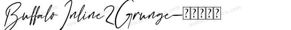 BuffaloInline2Grunge字体转换