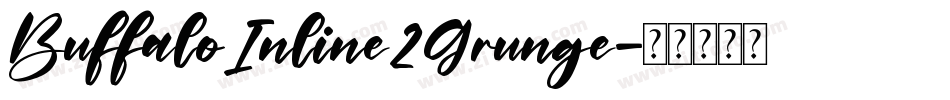 BuffaloInline2Grunge字体转换