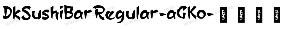 DkSushiBarRegular-aGKo字体转换