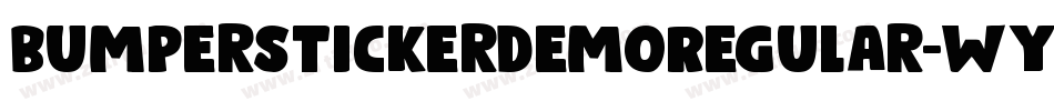 BumperStickerDemoRegular-Wypa9字体转换