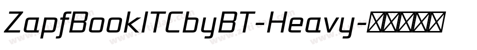 ZapfBookITCbyBT-Heavy字体转换