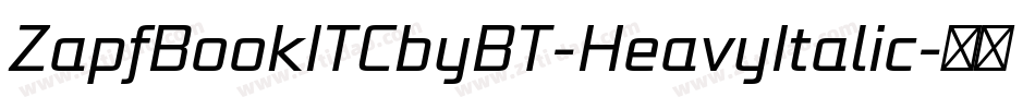 ZapfBookITCbyBT-HeavyItalic字体转换