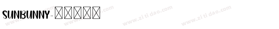 Sunbunny字体转换