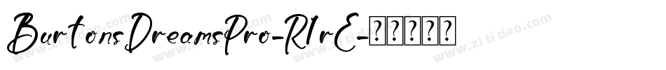 BurtonsDreamsPro-R1rE字体转换