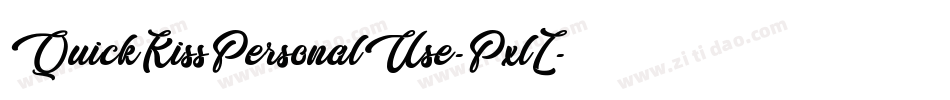QuickKissPersonalUse-PxlZ字体转换