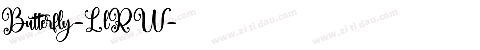 Butterfly-LlRW字体转换
