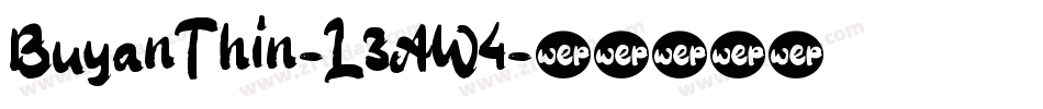 BuyanThin-L3AW4字体转换