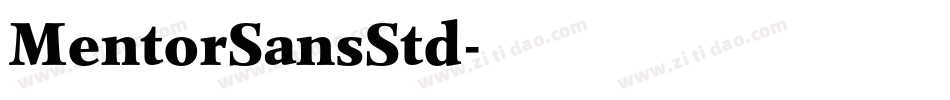 MentorSansStd字体转换