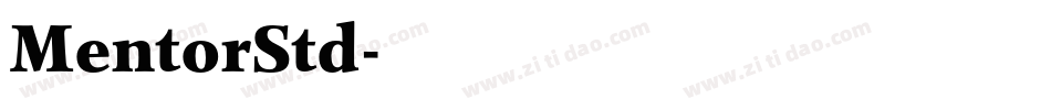 MentorStd字体转换