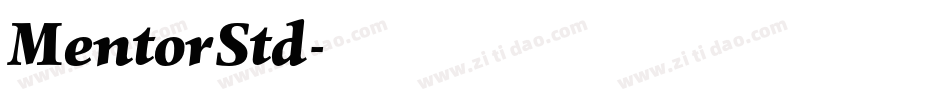 MentorStd字体转换
