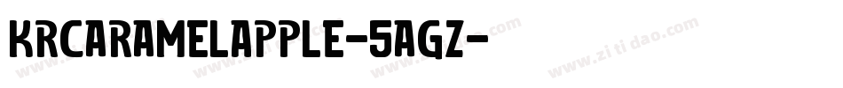 KrCaramelApple-5agZ字体转换