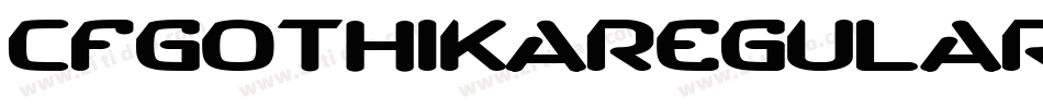 CfGothikaRegular-OnMA字体转换