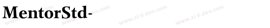 MentorStd字体转换