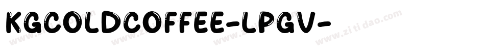 KgColdCoffee-lpGV字体转换