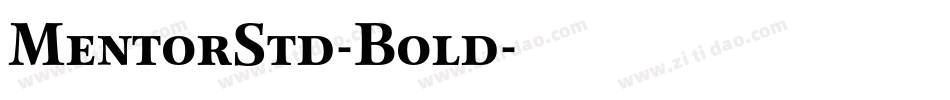 MentorStd-Bold字体转换