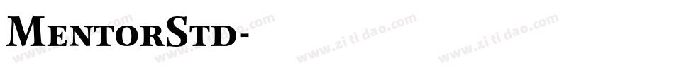 MentorStd字体转换
