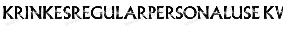 KrinkesRegularPersonalUse-Kw0X字体转换
